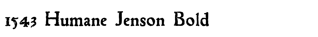 1543 Humane Jenson Bold